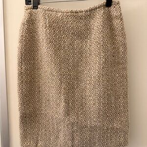 Vertigo Paris Cream Tweed Pencil Skirt
